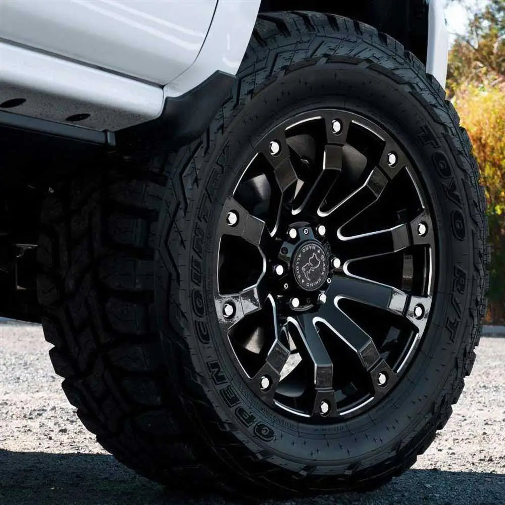 Felg Gloss Black Milled Selkirk Black Rhino 17x9 Et-12 5x127