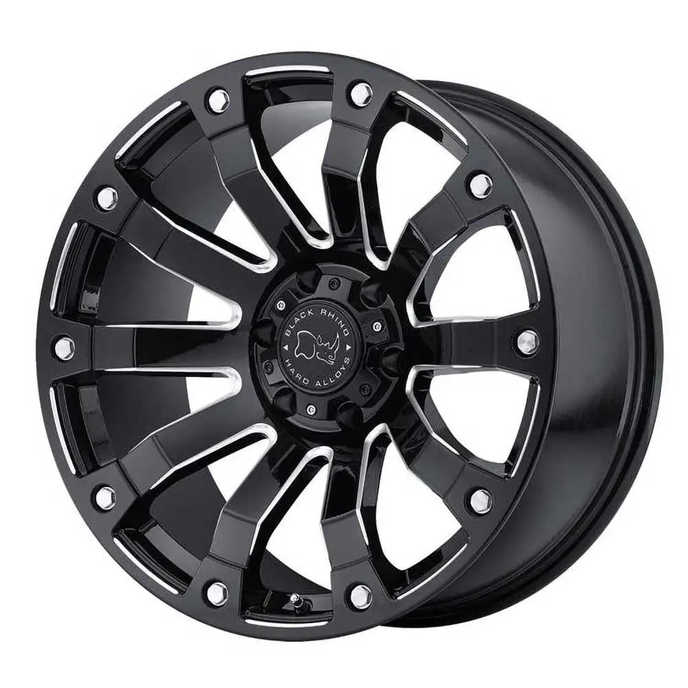 Felg Gloss Black Milled Selkirk Black Rhino 20x9 Et0 5x139.7