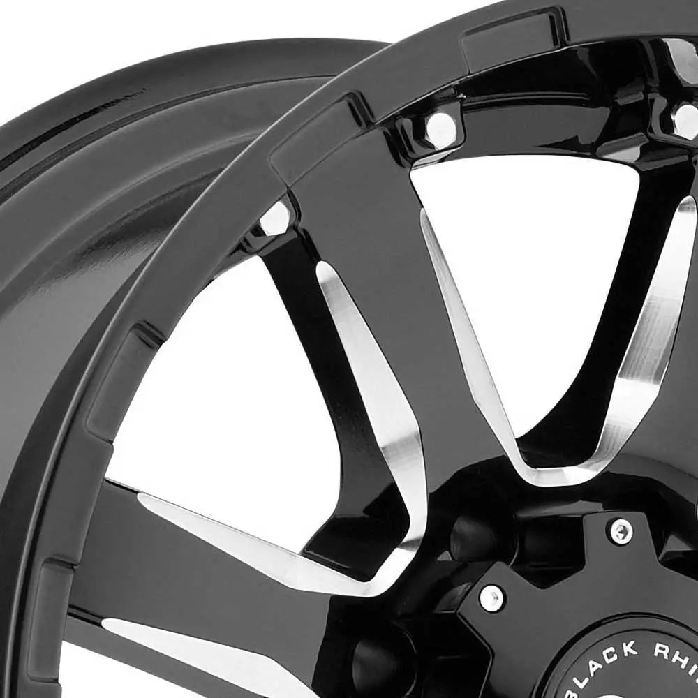 Felg Gloss Black Milled Sierra Black Rhino 20x9 Et12 6x135