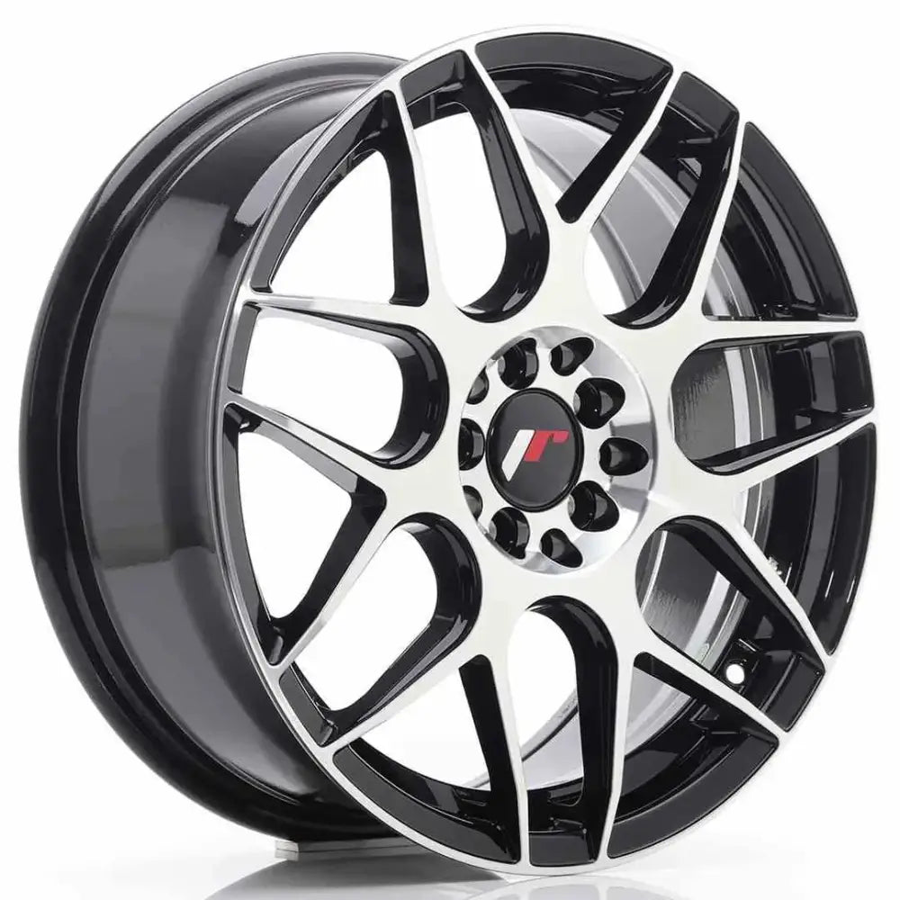 Felg Japan Racing Jr18 17x7 Et40 4x100/114 Black Machin - 1