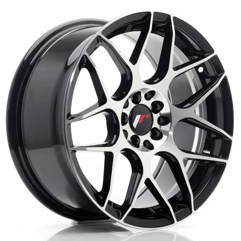 Felg Japan Racing Jr18 17x8 Et35 5x100/114 Glossblkmach - 1