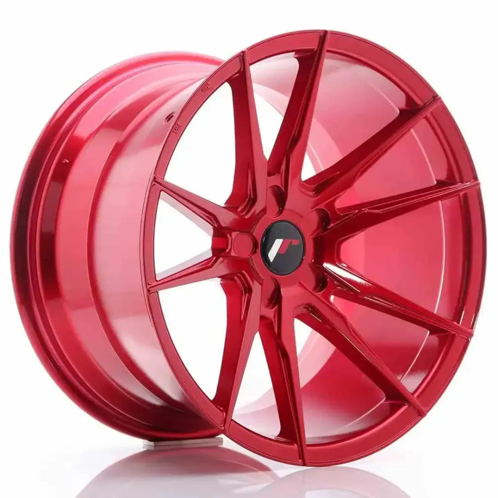 Felg Japan Racing Jr21 19x11 Et15-30 5h Blank Platinum Red - 1