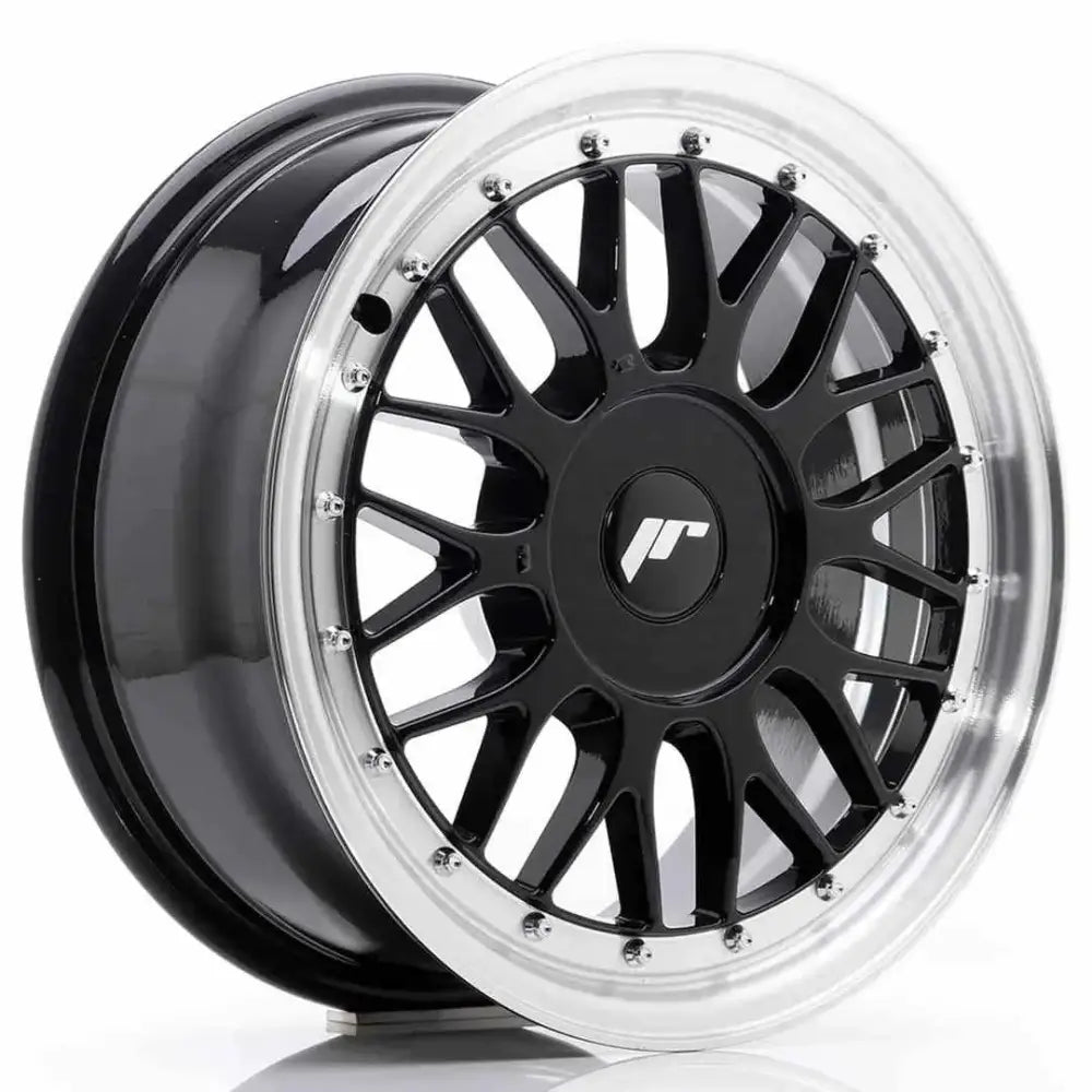 Felg Japan Racing Jr23 16x7 Et20-45 Blank Gloss Black W/machined Lip - 1