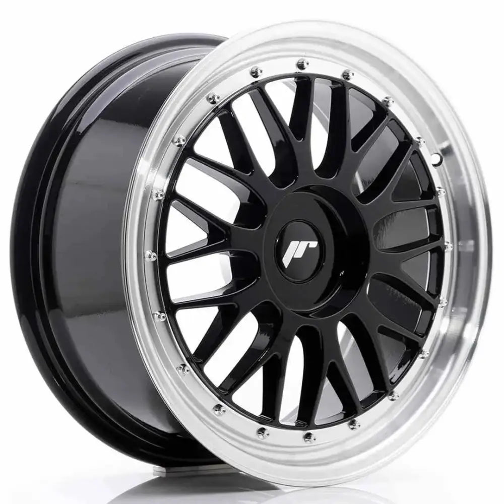 Felg Japan Racing Jr23 18x8 Et30-45 Blank Glossy Black W/machined Lip - 1