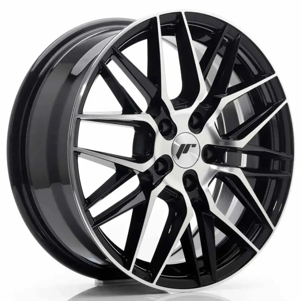 Felg Japan Racing Jr28 17x7 Et35 5x100 Gloss Black Machined Face - 1