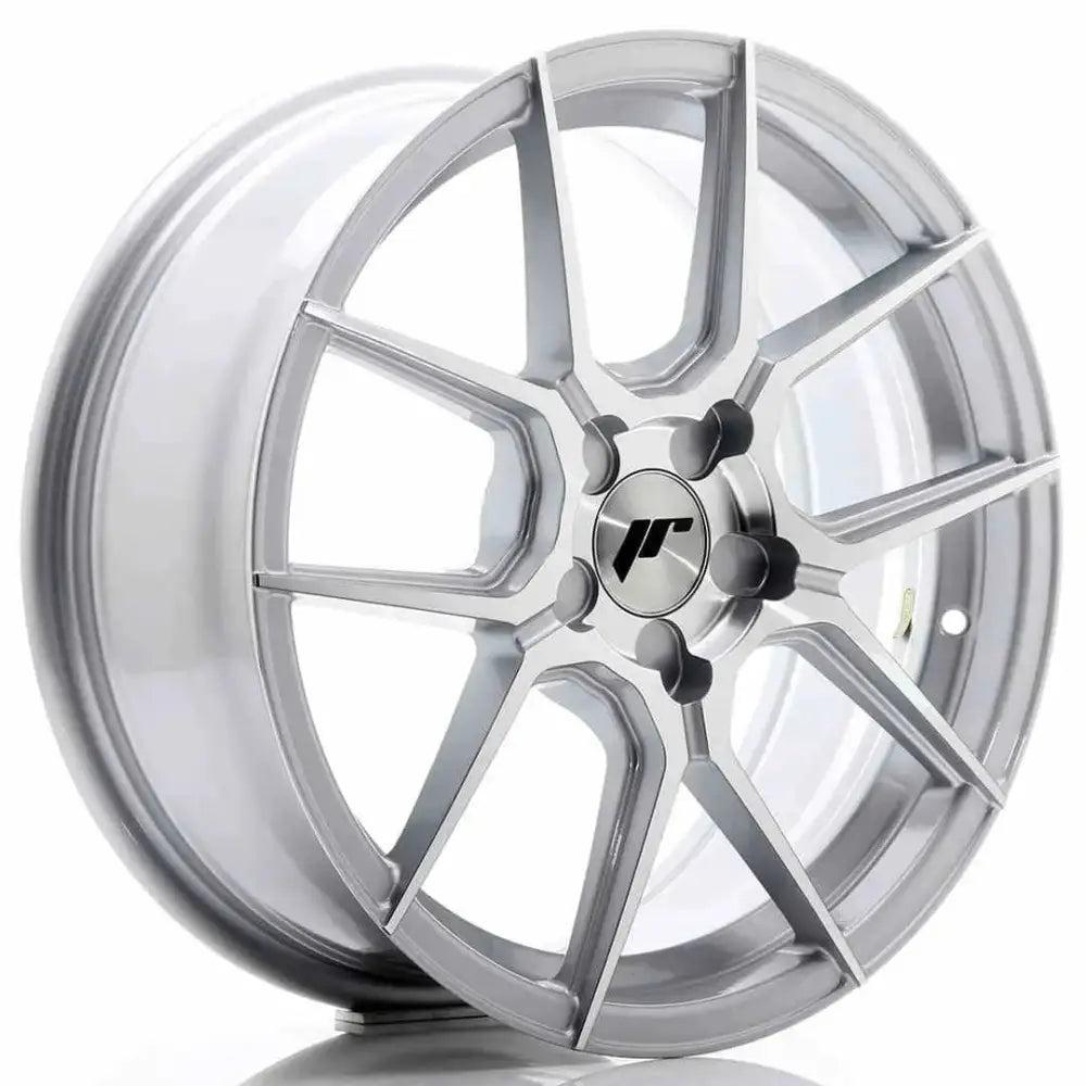 Felg Japan Racing Jr30 17x7 Et20-40 5h Blank Silver Machined Face - 1