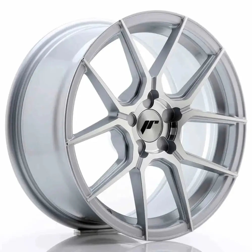 Felg Japan Racing Jr30 17x8 Et20-40 5h Blank Silver Machined Face - 1