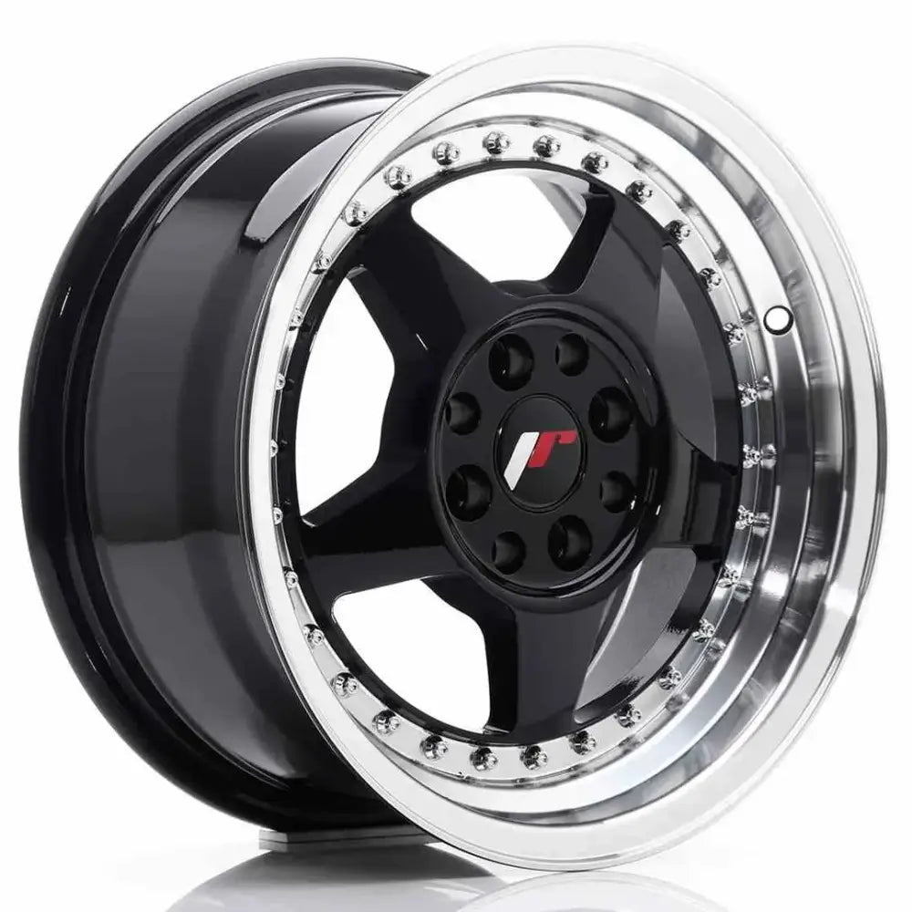 Felg Japan Racing Jr6 15x7 Et25 4x100/108 Glossy Black - 1