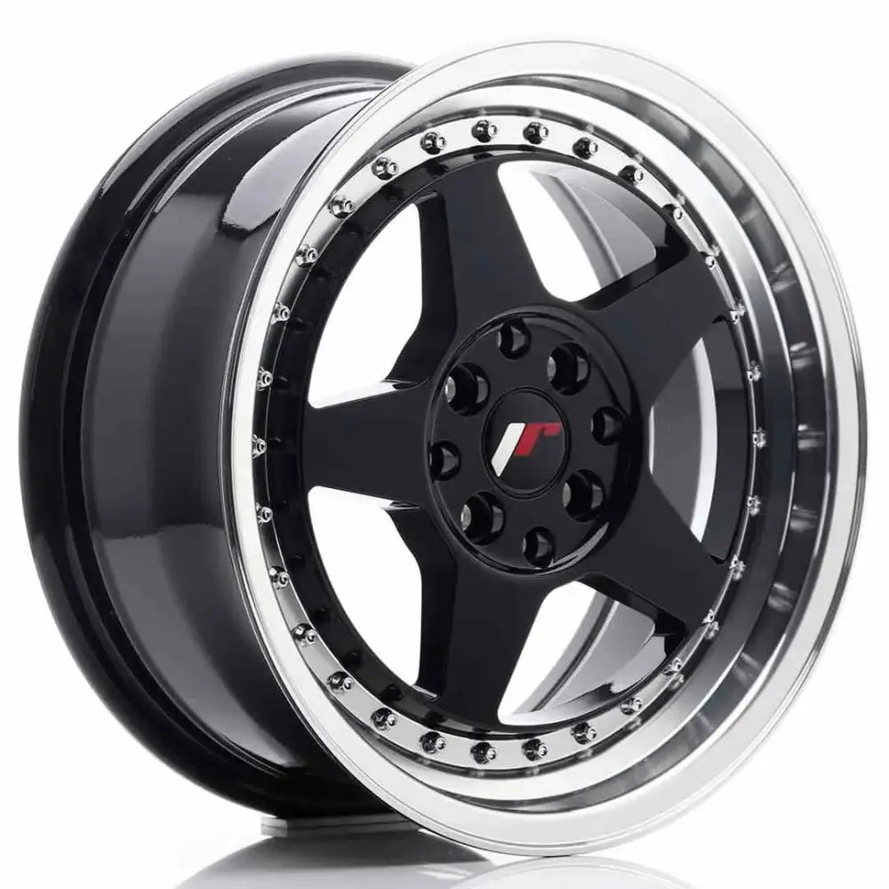 Felg Japan Racing Jr6 16x7 Et25 4x100/108 Glossy Black - 1