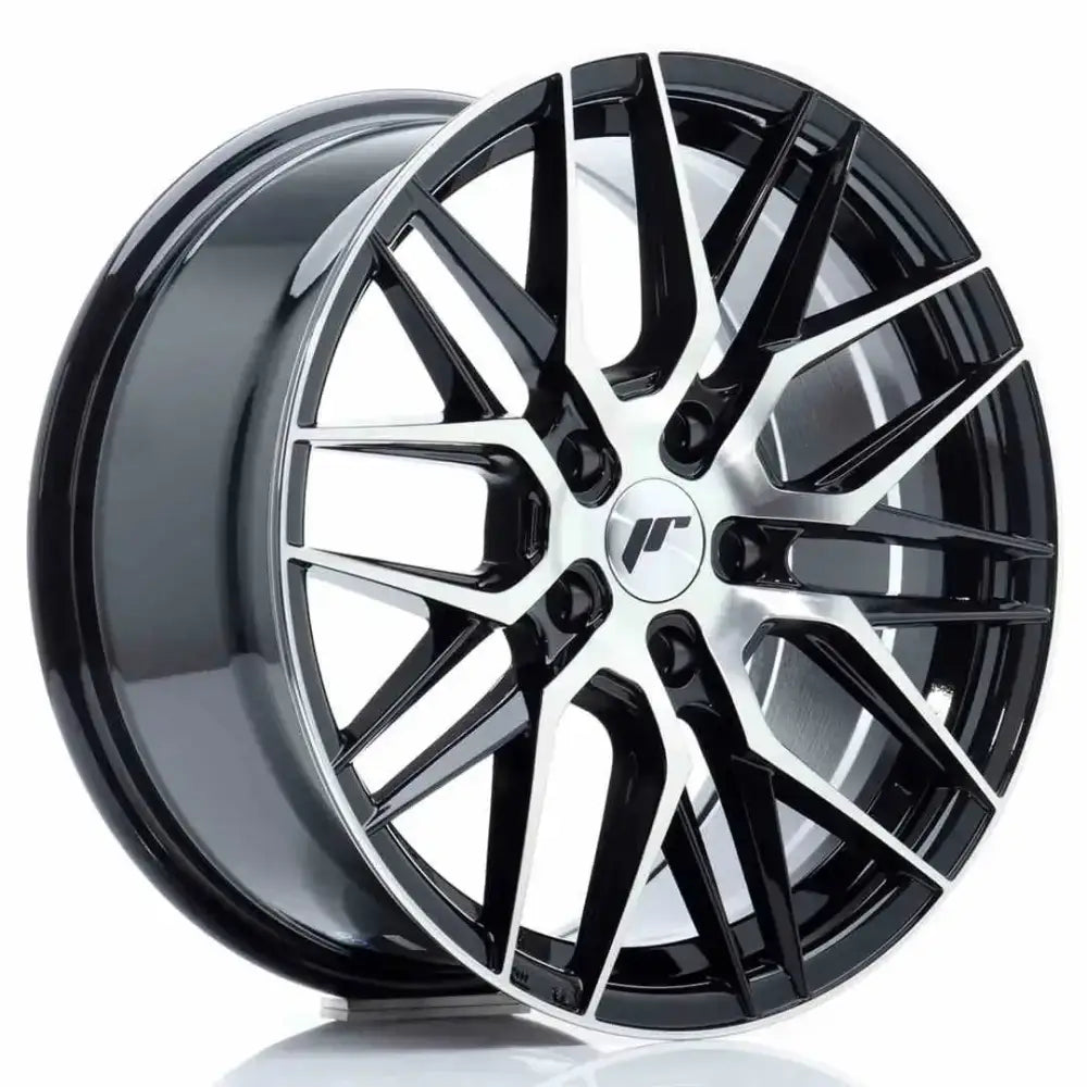 Felg Japan Racing Jr28 17x8 Et40 5x112 Gloss Black Machined Face