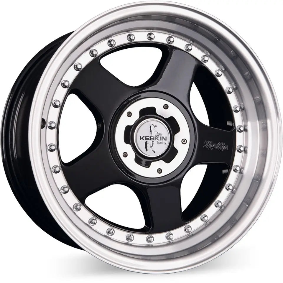 Felg Keskin Kt1 Classic Black Lip Polish 8,5x18 5x112 + 5x120 Et15