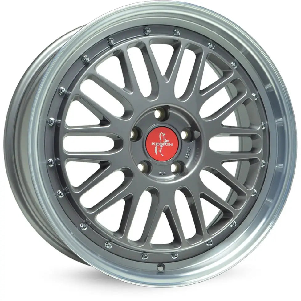 Felg Keskin Kt22 Retro Titan Grey Lip Polish 8,5x19 5x112 Et30