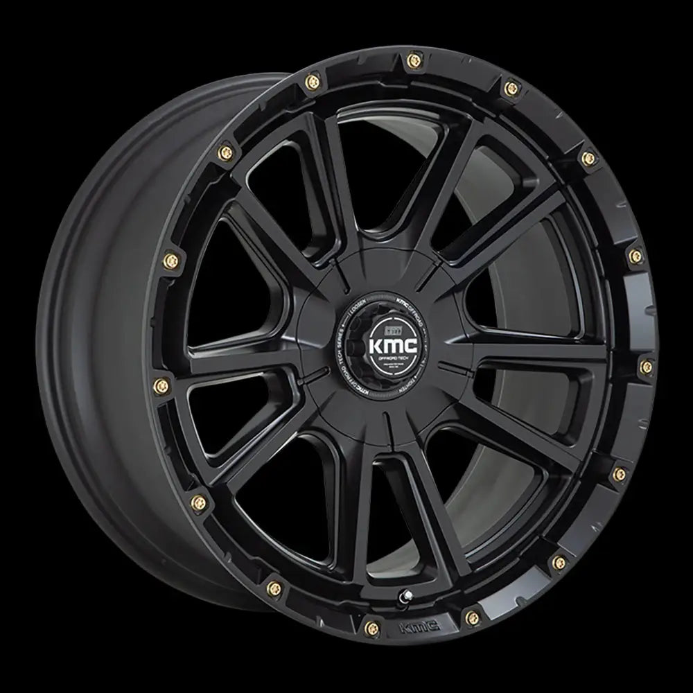 Felg Km100 Sync Satin Black Kmc 17x9 Et18 5x127 / 5x139.7