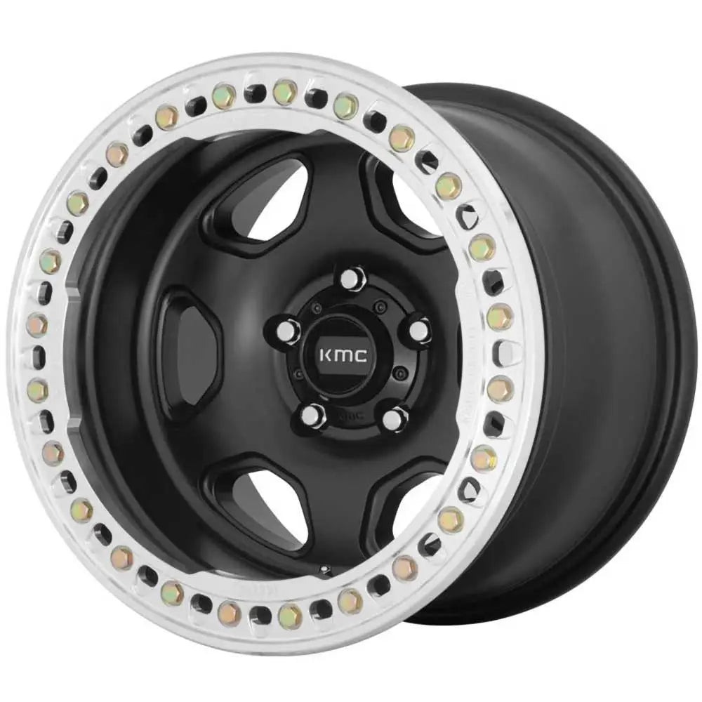 Felg Km233 Hex Satin Black Beadlock Kmc 17x9 Et-38 5x127