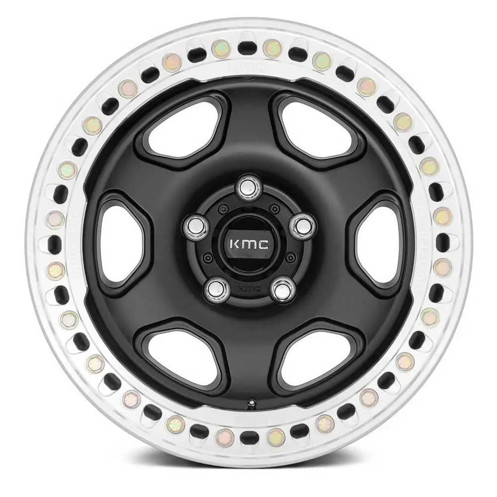 Felg Km233 Hex Satin Black Beadlock Kmc 17x9 Et-38 5x127