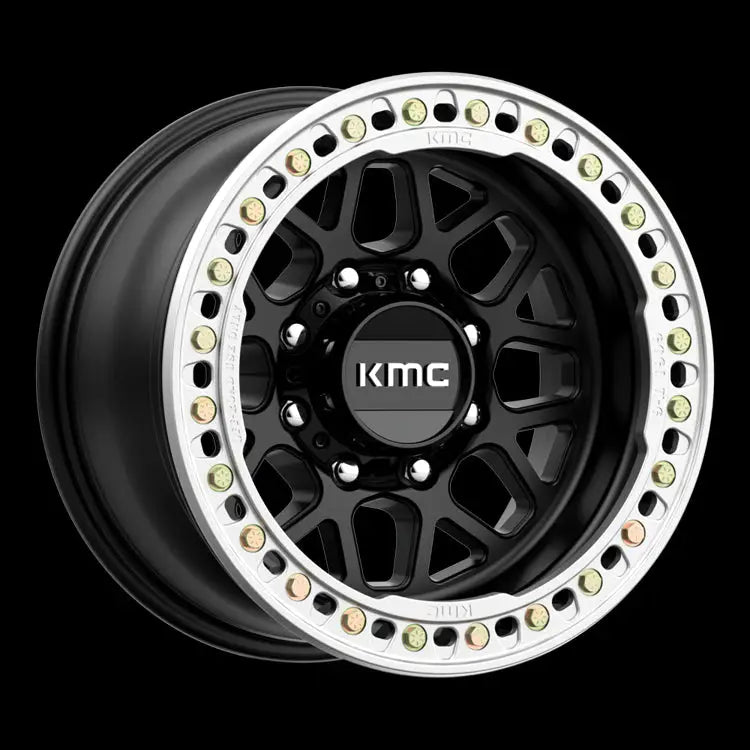 Felg Km235 Grenade Crawl Beadlock Satin Black Kmc 17x9 Et-38 8x165.1