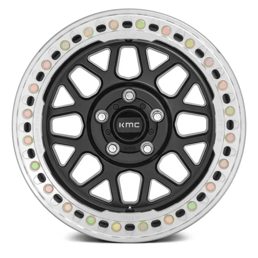 Felg Km235 Satin Black Beadlock Kmc 17x9 Et-38 5x127