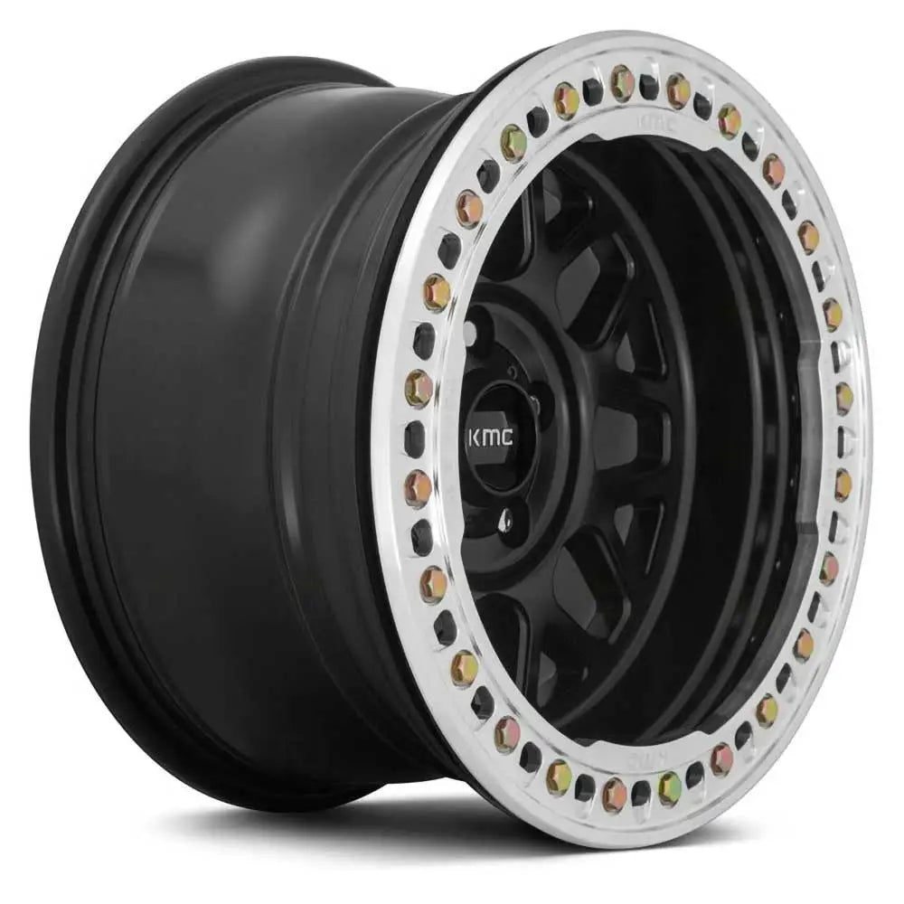 Felg Km235 Satin Black Beadlock Kmc 17x9 Et-38 5x127