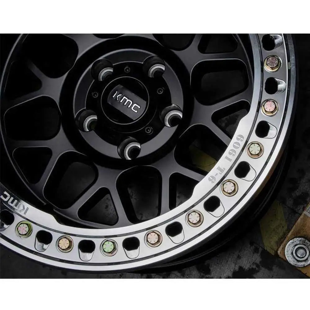 Felg Km235 Satin Black Beadlock Kmc 17x9 Et-38 5x127