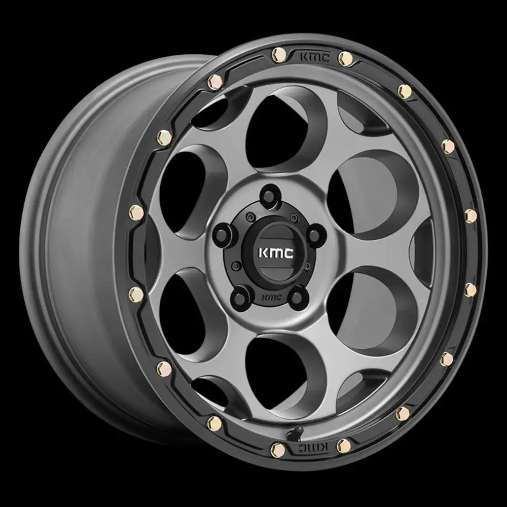 Felg Km541 Dirty Harry Satin Gray W/ Black Lip Kmc 18x8.5 Et18 5x127