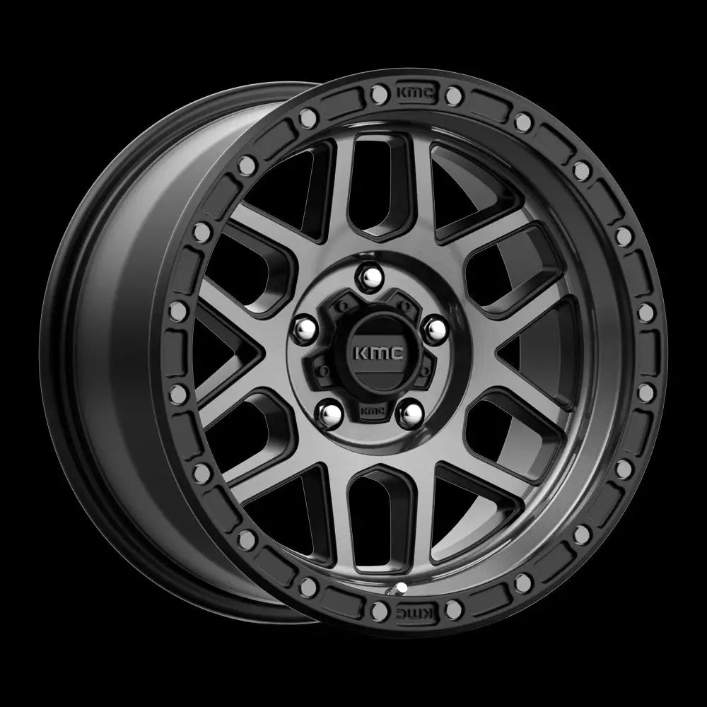 Felg Km544 Mesa Satin Black W/ Gray Tint Kmc 17x9 Et-12 5x127