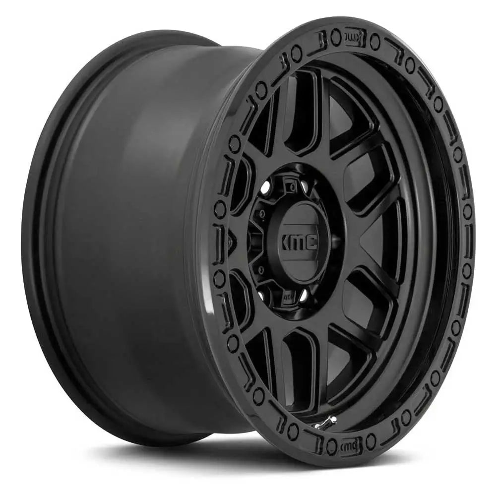 Felg Km544 Satin Black/gloss Black Lip Kmc 17x9 Et18 5x127