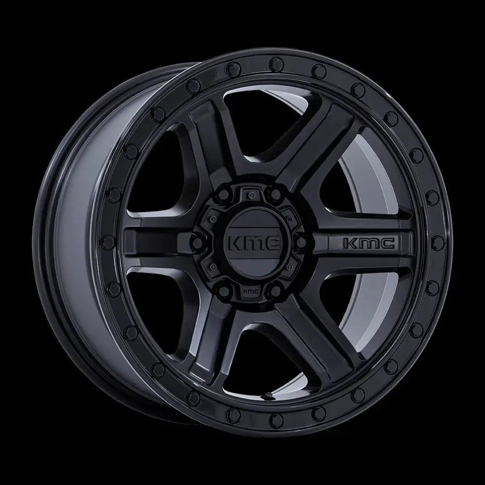 Felg Km551 Outrun Matte Black W/ Gloss Black Lip Kmc 18x9 Et18 6x139.7