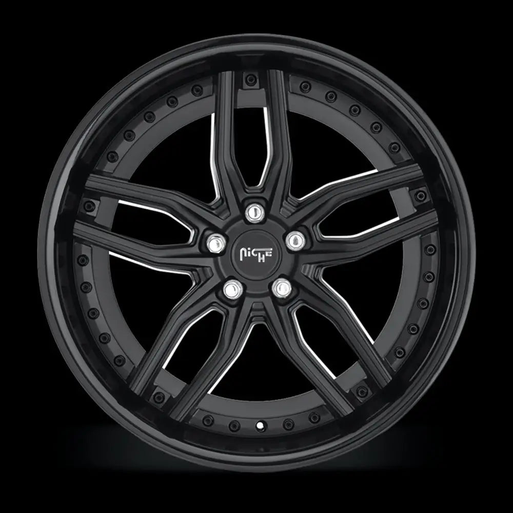 Felg M194 Methos Gloss Black Matte Black Niche Road Wheels 19x9.5 Et35 5x120