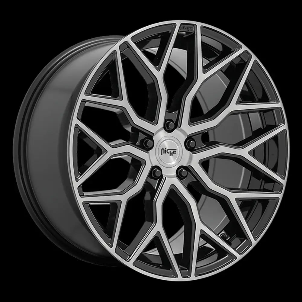 Felg M262 Mazzanti Gloss Black Brushed Face Niche Road Wheels 22x10 Et30 5x130