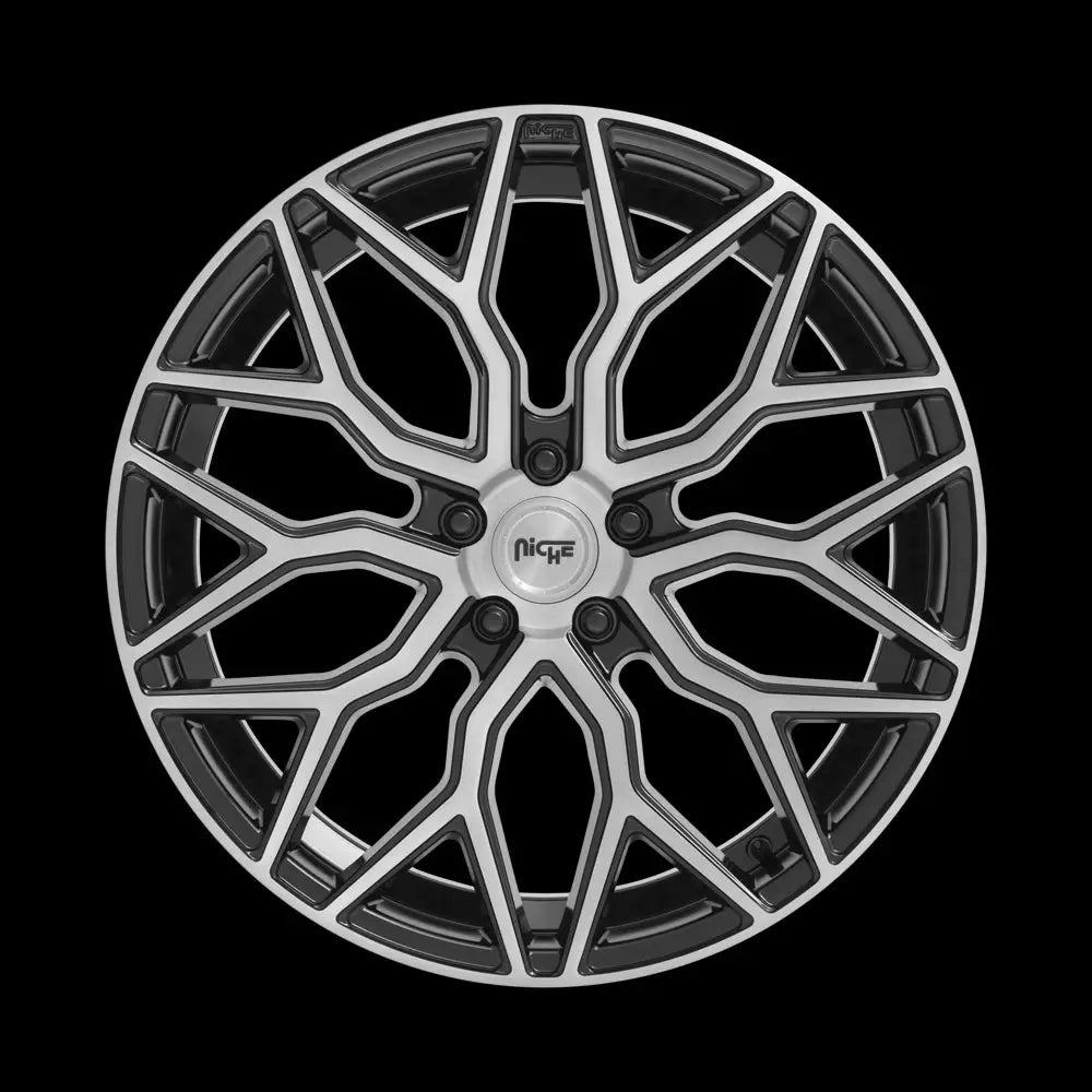 Felg M262 Mazzanti Gloss Black Brushed Face Niche Road Wheels 22x10 Et30 5x120