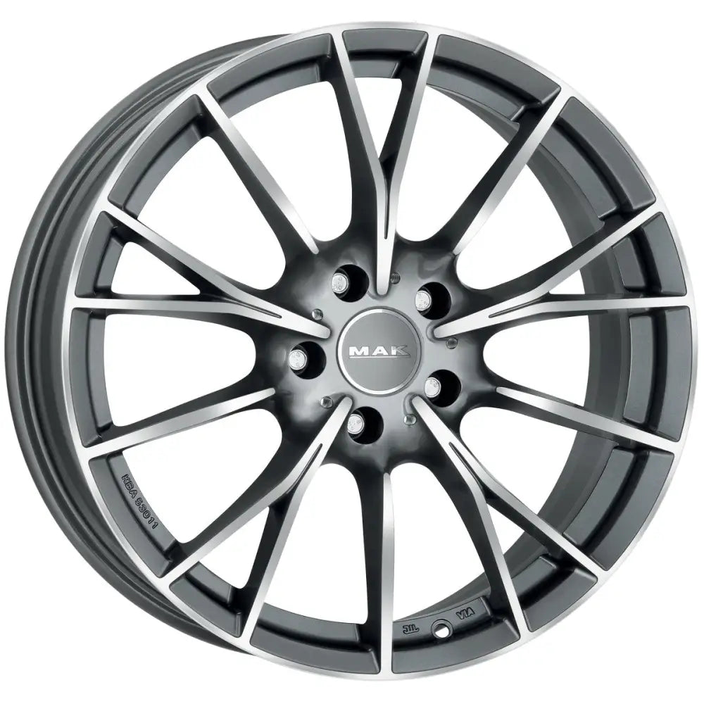 Felg Mak Fabrik Gun Metallic Mirror 8x19 5x120 Et45
