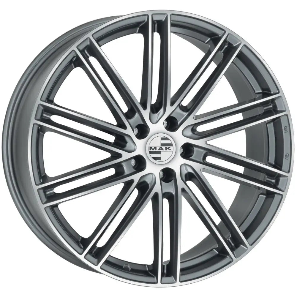 Felg Mak Leipzig Gun Metallic Mirror 9,5x22 5x130 Et68