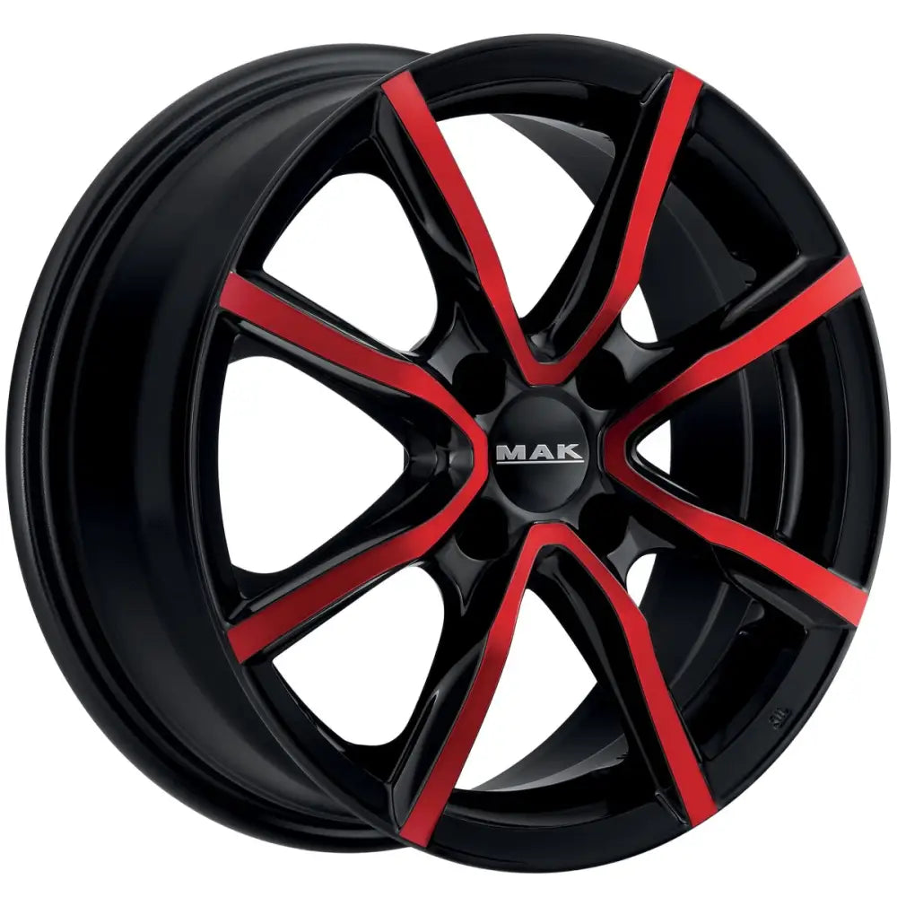 Felg Mak Milanoforyou Black And Red 5,5x15 4x100 Et42