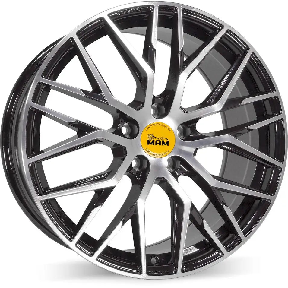 Felg Mam Rs4 Black Front Polish 8x18 5x112 Et45