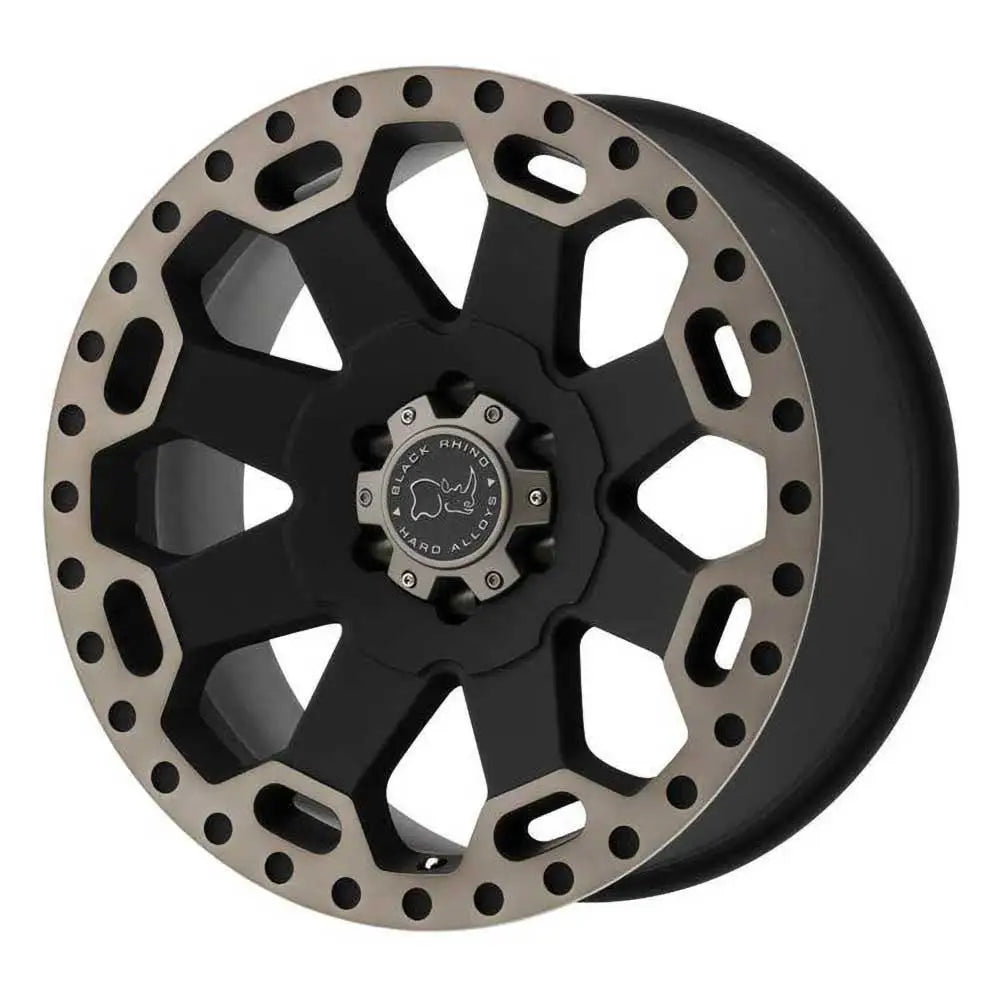 Felg Matte Black/machine Dark Warlord Black Rhino 18x8 Et35 5x120