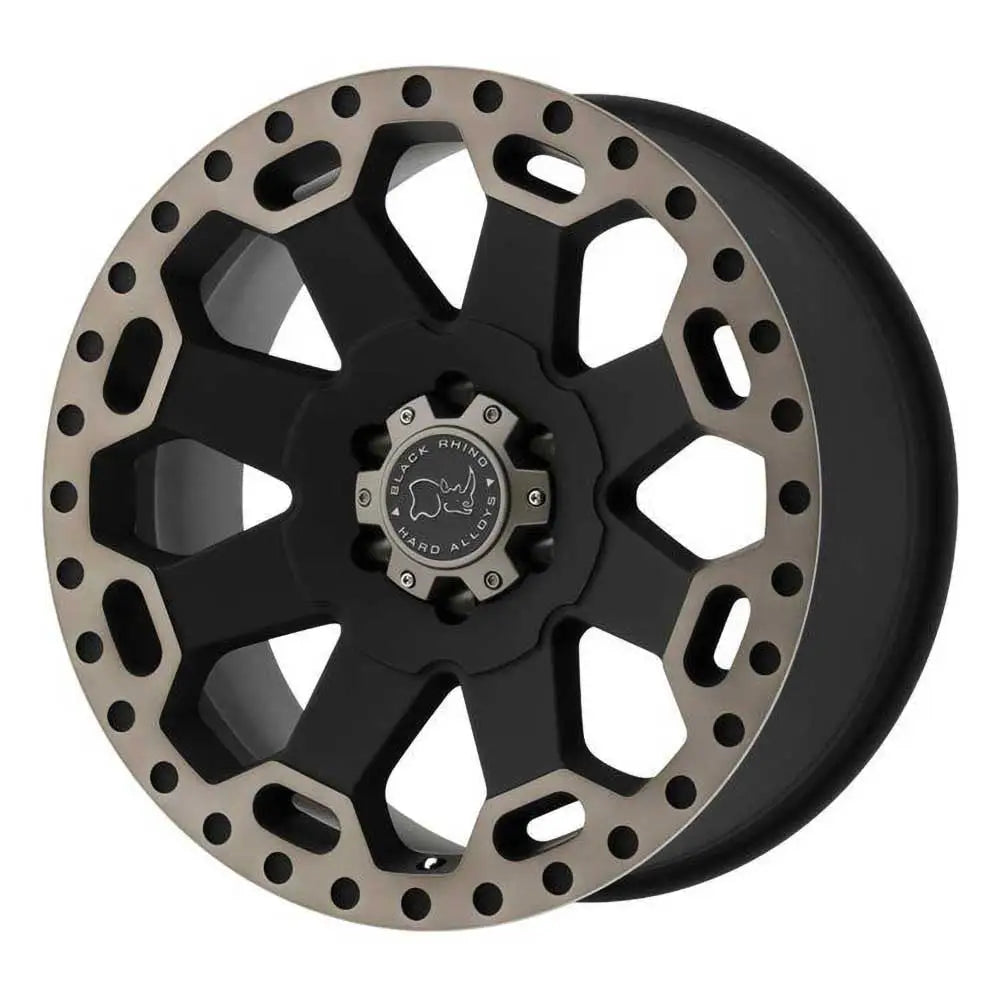 Felg Matte Black/machined Dark Tint Lip Warlord Black Rhino 18x8 Et30 5x127