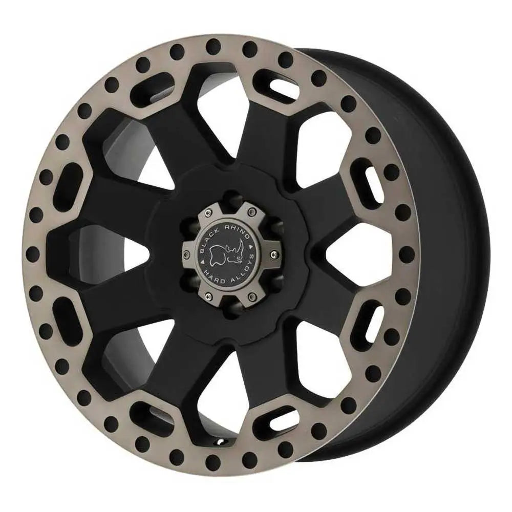 Felg Matte Black/machined Dark Warlord Black Rhino 18x8 Et35 5x114.3