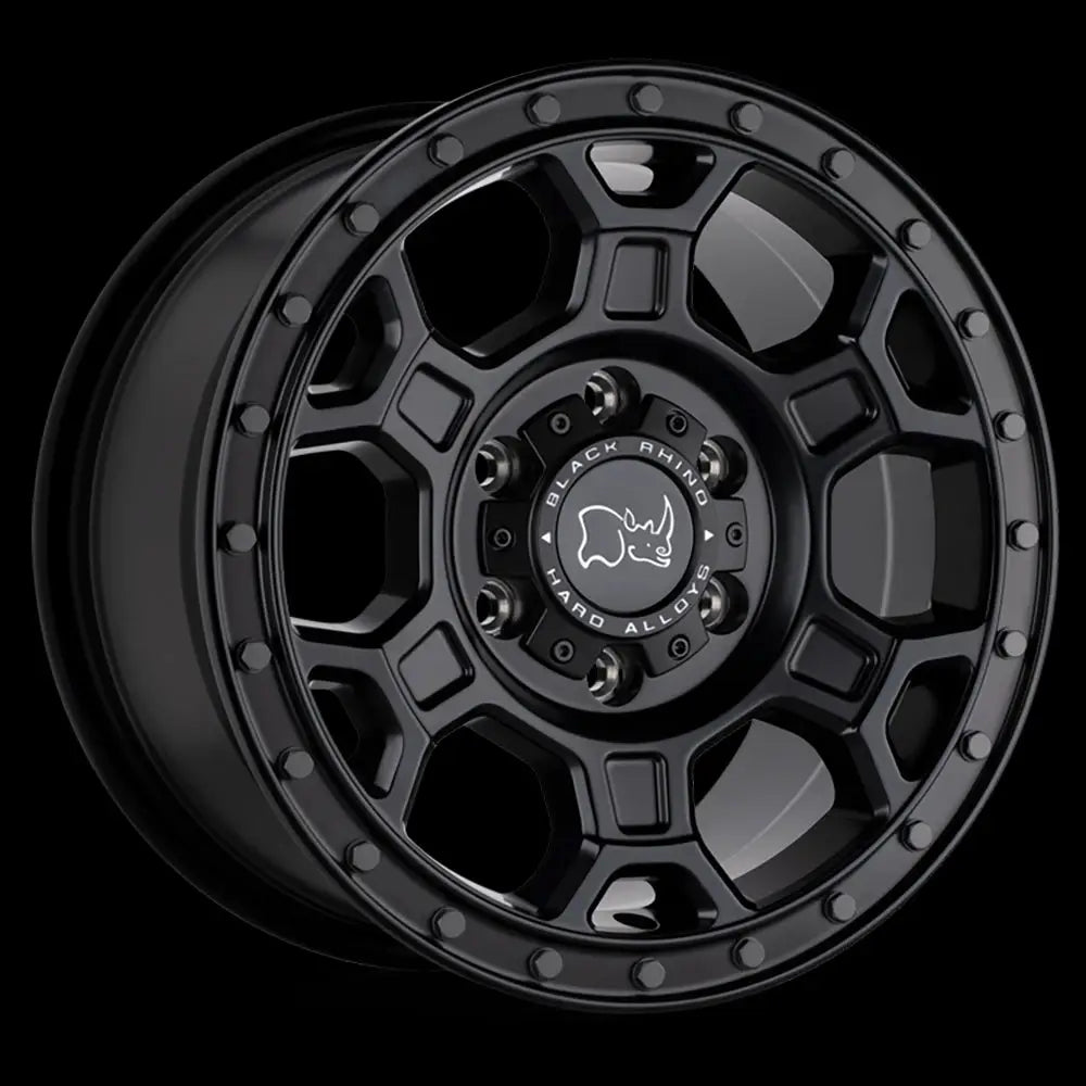 Felg Matte Black W/ Gunmetal Bolts Midhill Black Rhino 16x8 Et45 6x130