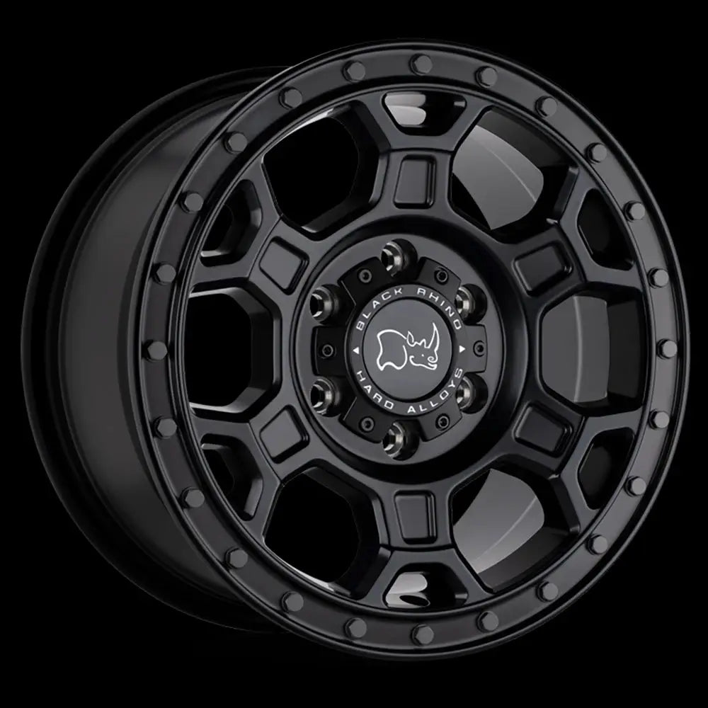 Felg Matte Black W/ Gunmetal Bolts Midhill Black Rhino 17x8 Et45 6x130