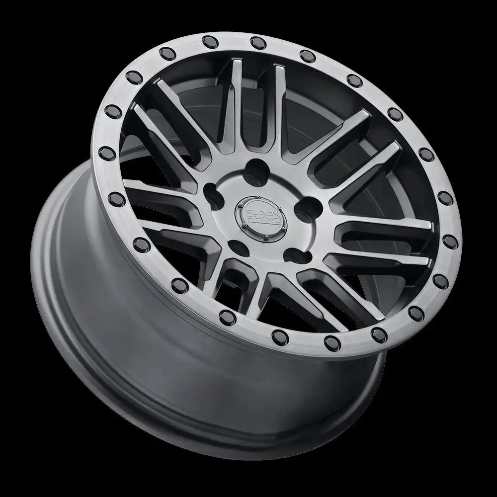 Felg Matte Brushed Gunmetal W/ Black Bolts Arches Black Rhino 18x8 Et30 5x127