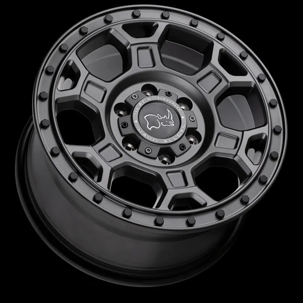 Felg Matte Gunmetal W/ Black Bolts Midhill Black Rhino 16x8 Et45 6x130
