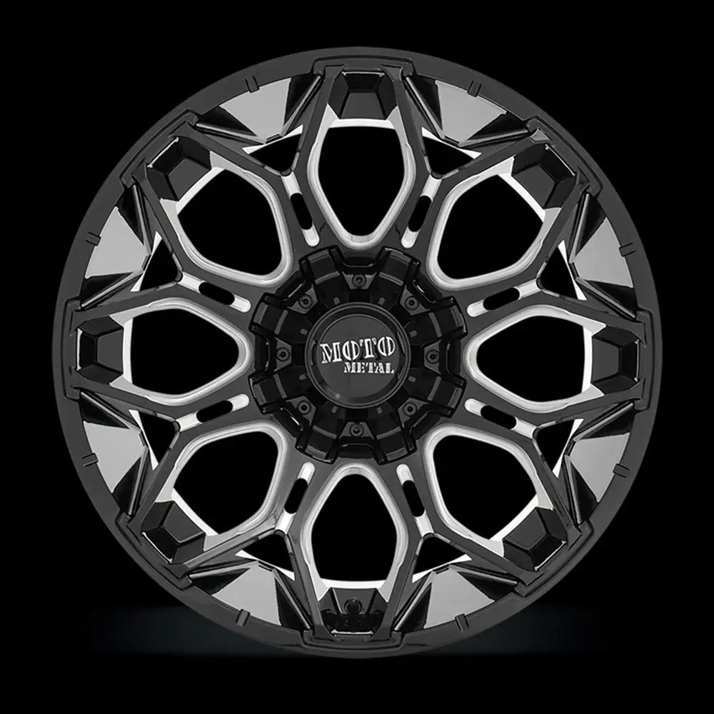 Felg Mo808 Sniper Gloss Black Milled Moto Metal 20x10 Et-18 6x139.7 / 6x135