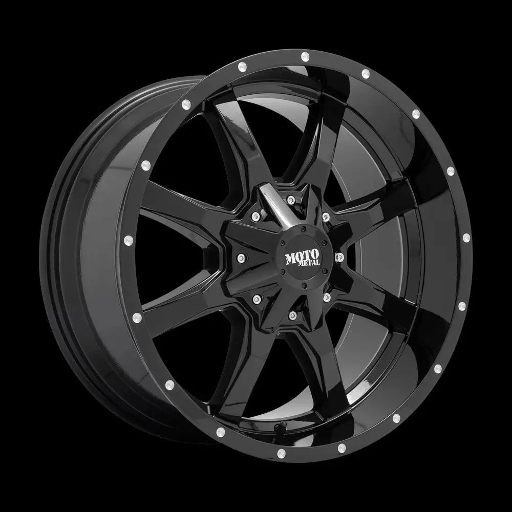 Felg Mo970 Gloss Black W/ Milled Lip Moto Metal 20x10 Et-24 6x139.7 / 6x135