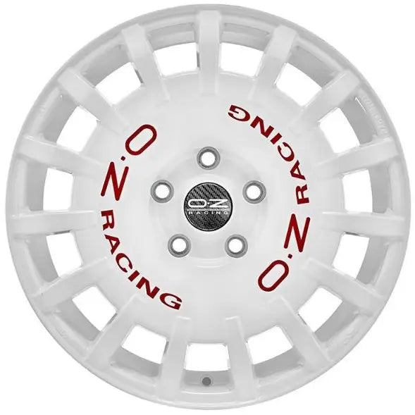 Felg Oz Rally Racing Race White - Red Lettering 7x17 4x100 Et30