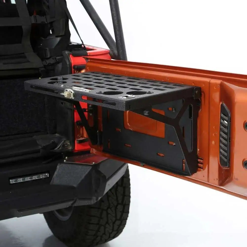 Fellbar Bagasjebord Festet Til Bagasjelokket Smittybilt - Jeep Wrangler Jk 2 d 07-18 - 5