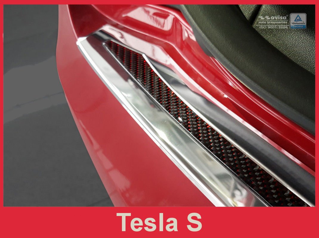 Avisa bakfangerbeskytter til Tesla Model S – TÜV-sertifisert rustfritt stål