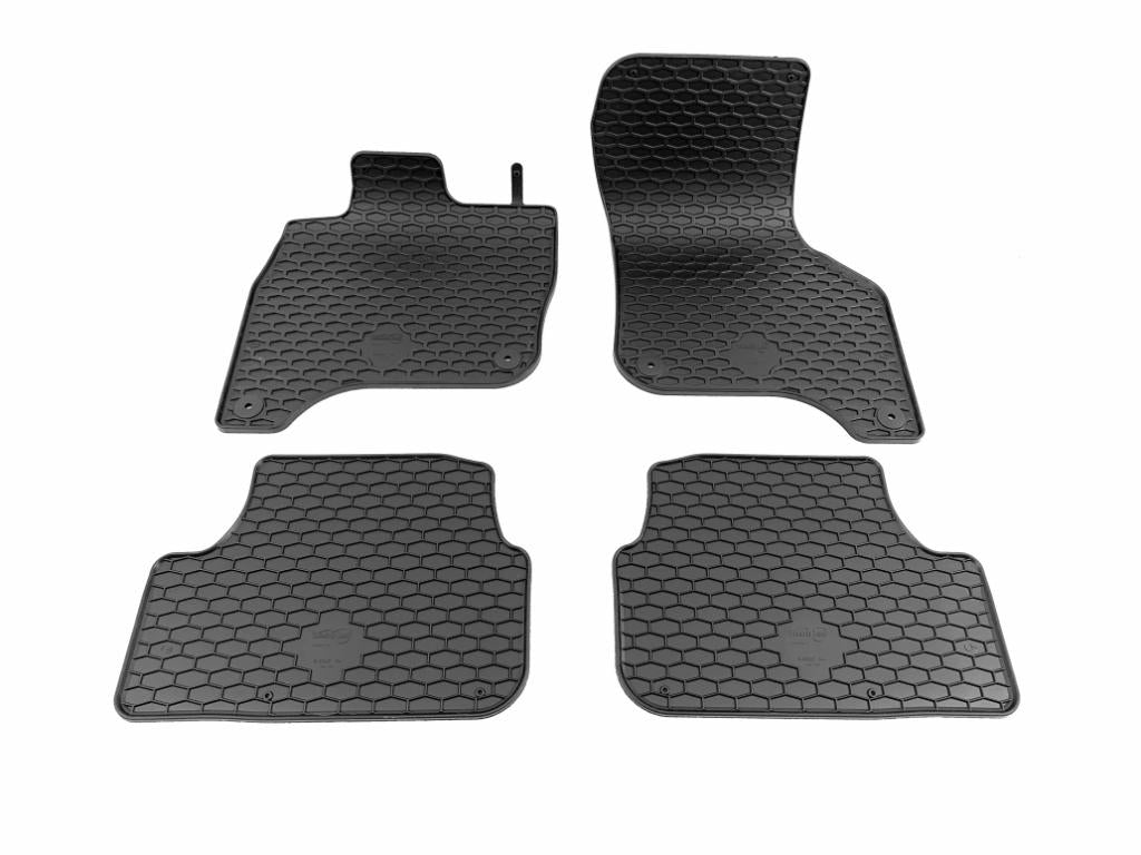 Gulvmatter Vw e-Golf (2014-2021) – Luktfrie gummi - sett forfra