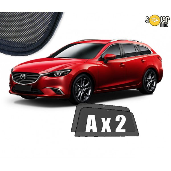 Sr solskjerm i akryl til Mazda 6 (GJ/GL) Stasjonsvogn III med enkel montering og vindavviser funksjon