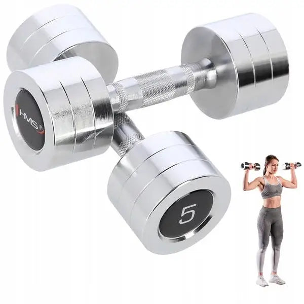 Fitness Treningsvekter 2x5kg Krommanualer - 1