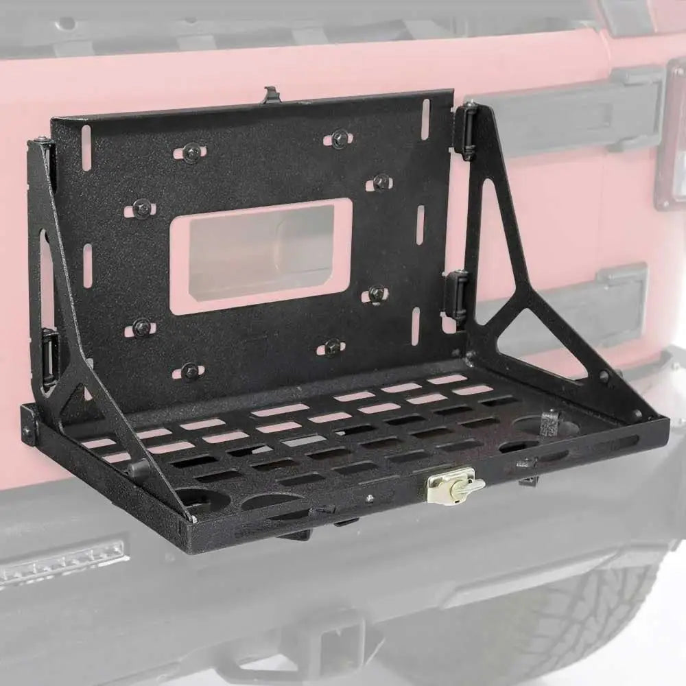 Foldbart Bagasjebord Festet Til Bagasjeromsdekselet Smittybilt - Jeep Wrangler Jk 4 d 07-18 - 3